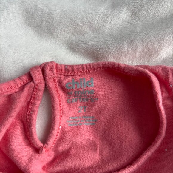 Child of Mine made by Carter's Toddler girl polka dot shirt - Picture 3 of 4